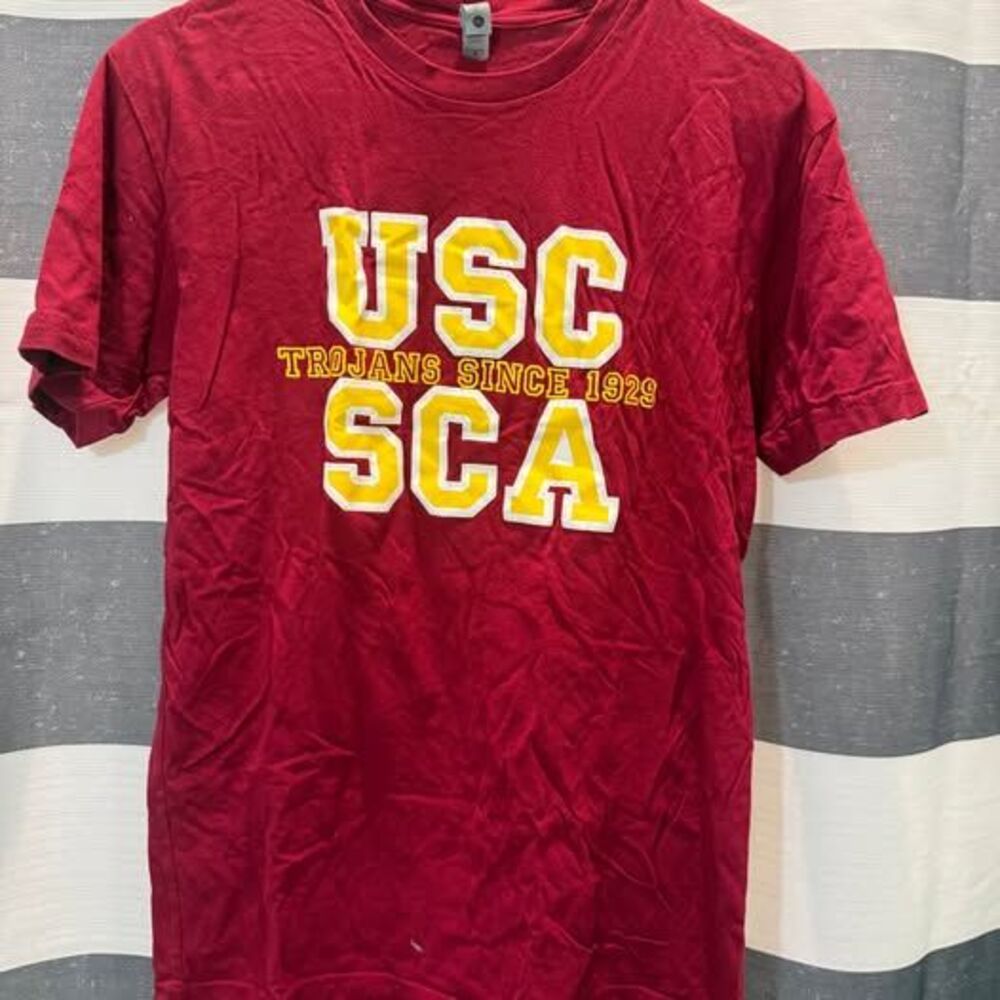 Next Level Apparel USC School of Cinematic Arts T-Shirt Size M Maroon